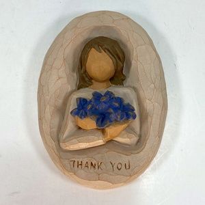 Willow Tree "Thank You" Appreciating Your Kindness! Wall Hanging / Plaque 2004